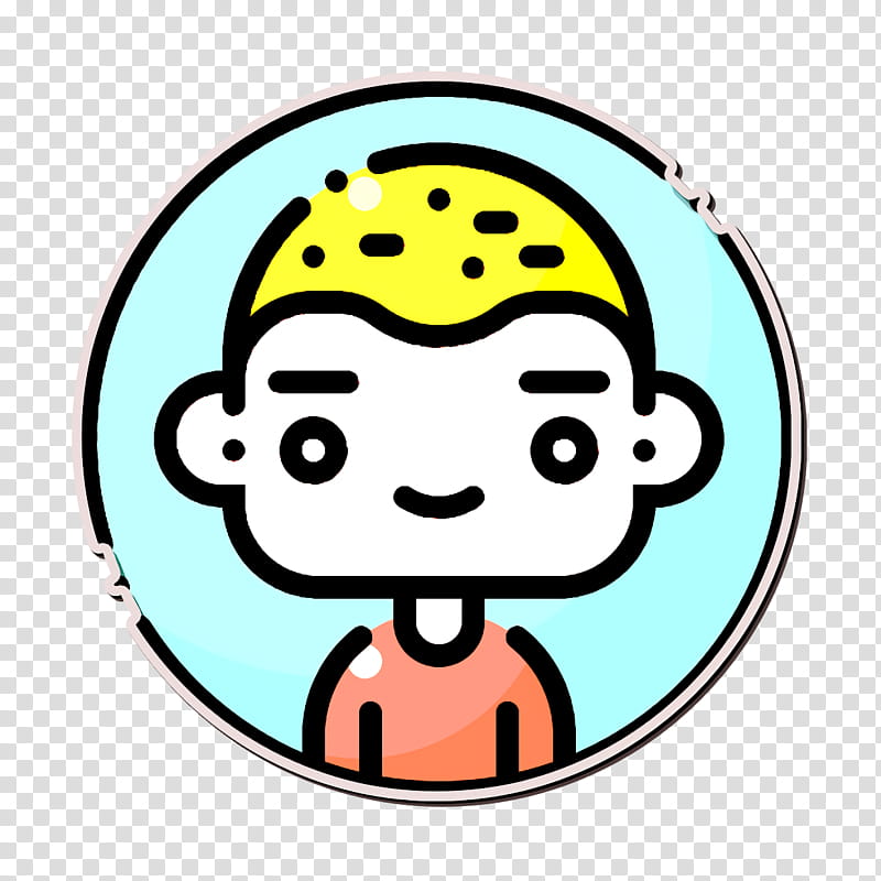 Young icon Avatars icon Man icon, Facial Expression, Yellow, Cartoon, Cheek, Head, Emoticon, Smile transparent background PNG clipart