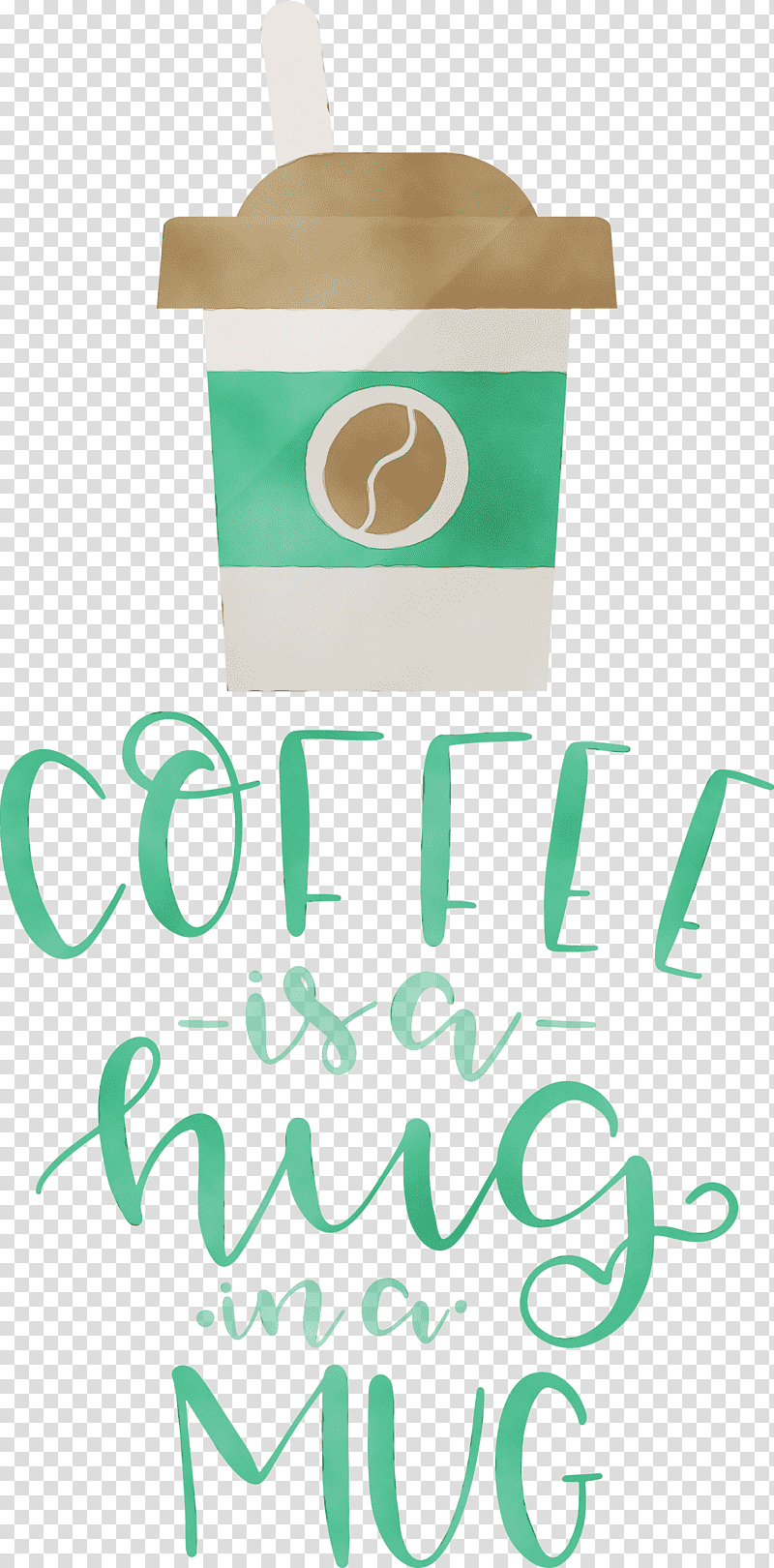 logo green teal meter drinkware, Coffee, Coffee Quote, Watercolor, Paint, Wet Ink transparent background PNG clipart