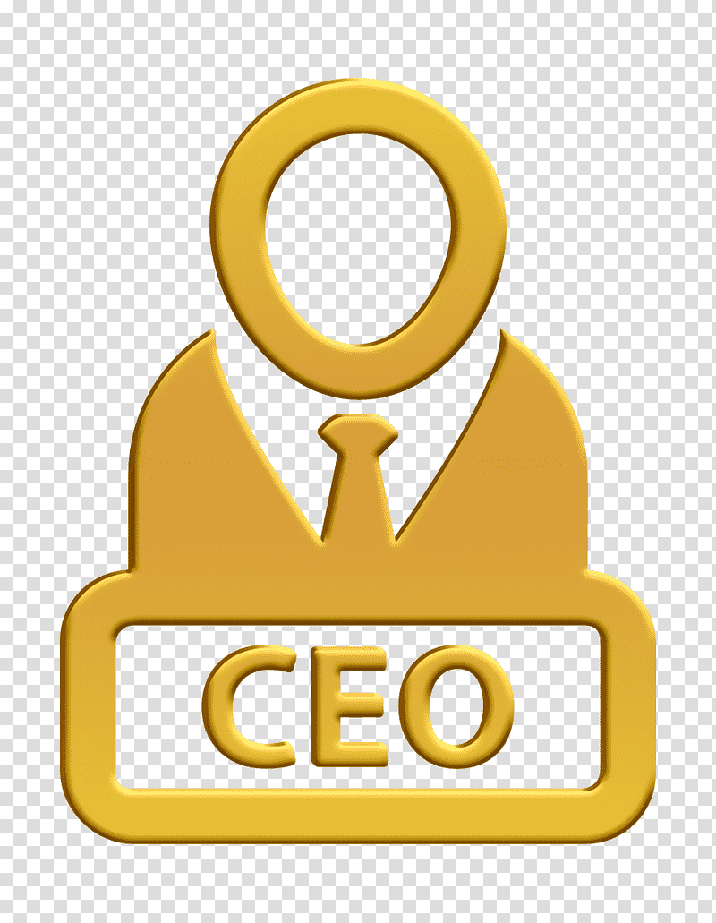 Ceo icon Chief Executive Officer icon business icon, Startup Icon, Silhouette, Cartoon, Logo transparent background PNG clipart