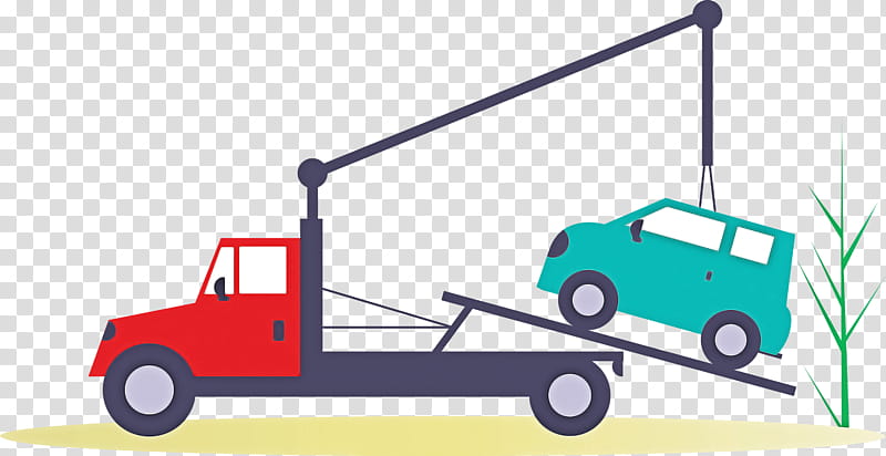 vehicle transport commercial vehicle line car, Tow Truck, Crane, Freight Transport, Model Car transparent background PNG clipart