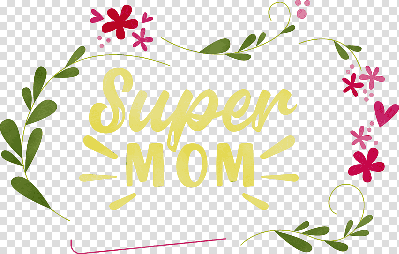 Mother's Day, Mothers Day, Mom, Super Mom, Best Mom, Watercolor, Paint transparent background PNG clipart