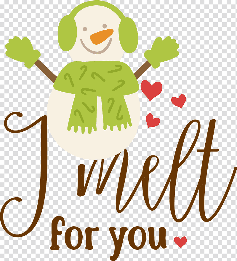 I Melt for You Snowman Winter, Winter
, Logo, Cartoon, Text, Flower, Happiness transparent background PNG clipart