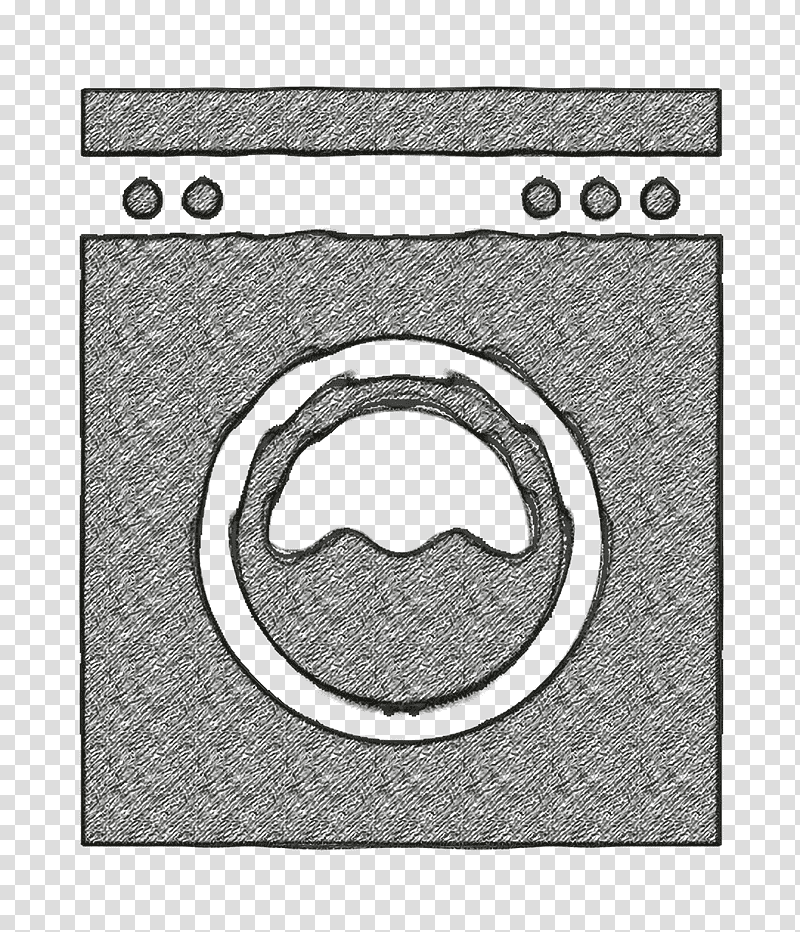 technology icon Washing machine icon Hotel Services icon, Laundry Service Icon, Black And White
, Meter, Number transparent background PNG clipart