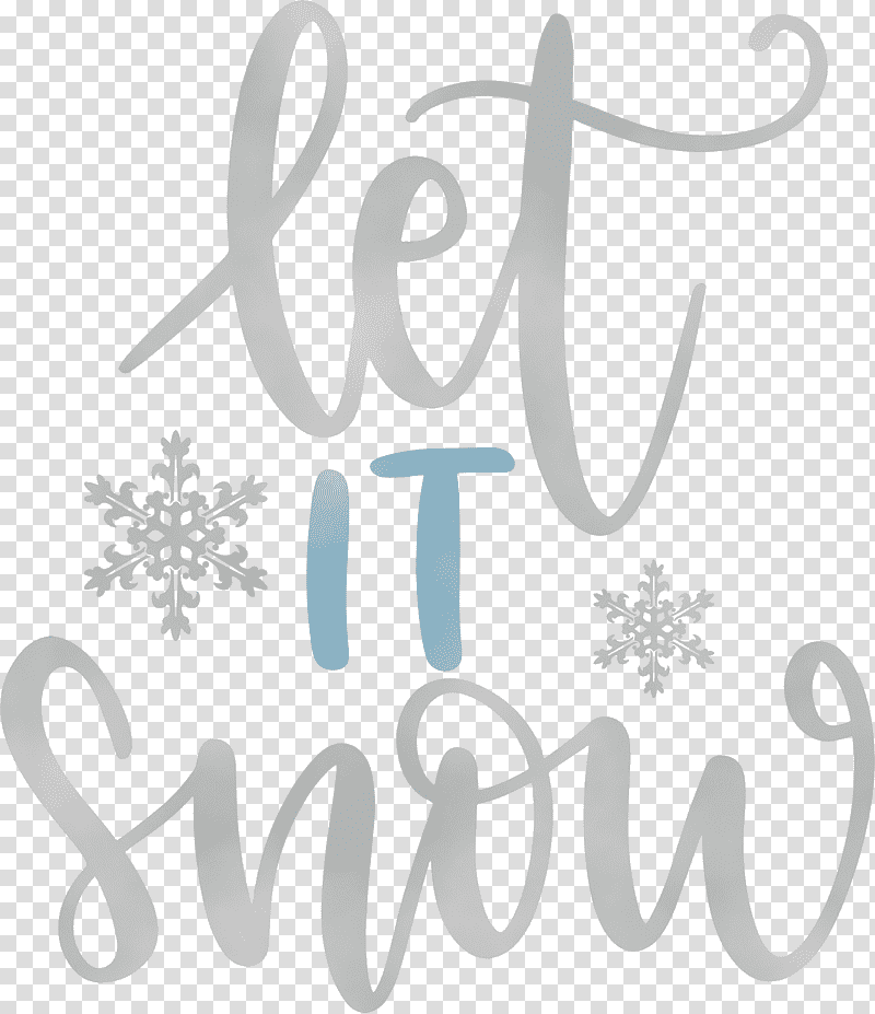 logo calligraphy line meter number, Let It Snow, Snowflake, Winter
, Watercolor, Paint, Wet Ink transparent background PNG clipart