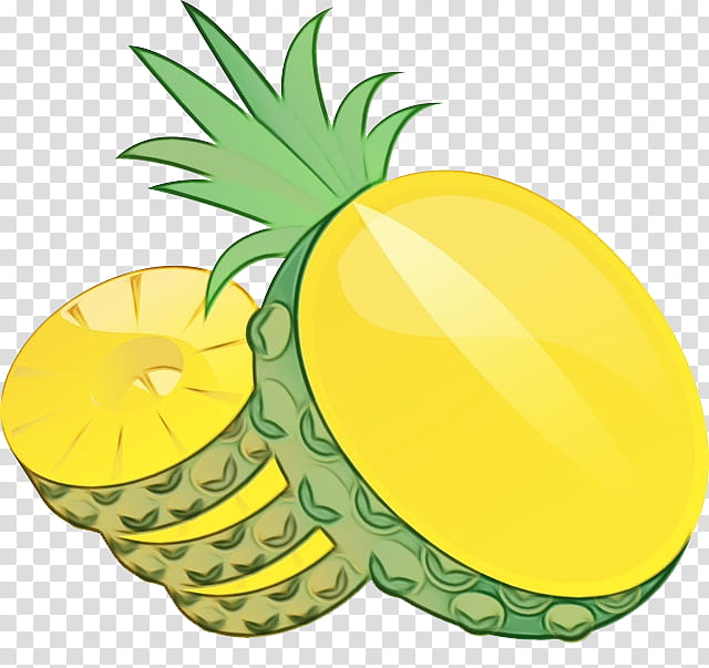 Cartoon Palm Tree, Pineapple, Yellow, Commodity, Flower, Ananas, Fruit, Green transparent background PNG clipart