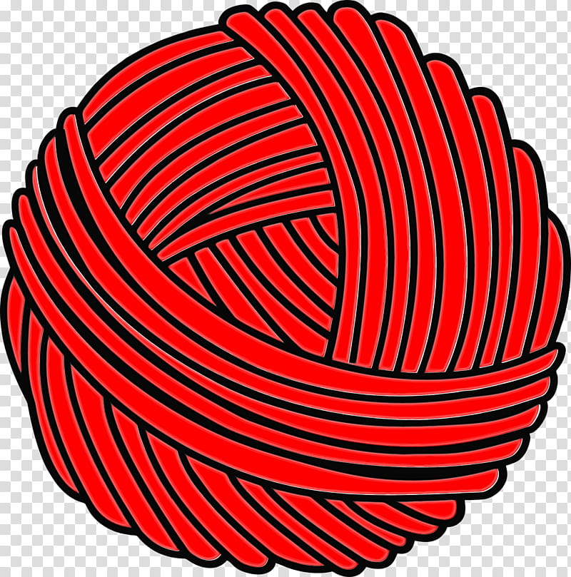 Red Circle, Knitting, Yarn, Crochet, Gomitolo, String, Wool, Craft transparent background PNG clipart