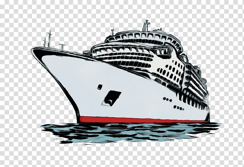 water transportation cruise ship naval architecture live carrier ship, Watercolor, Paint, Wet Ink, Live Carrier, Passenger Ship, Watercraft transparent background PNG clipart