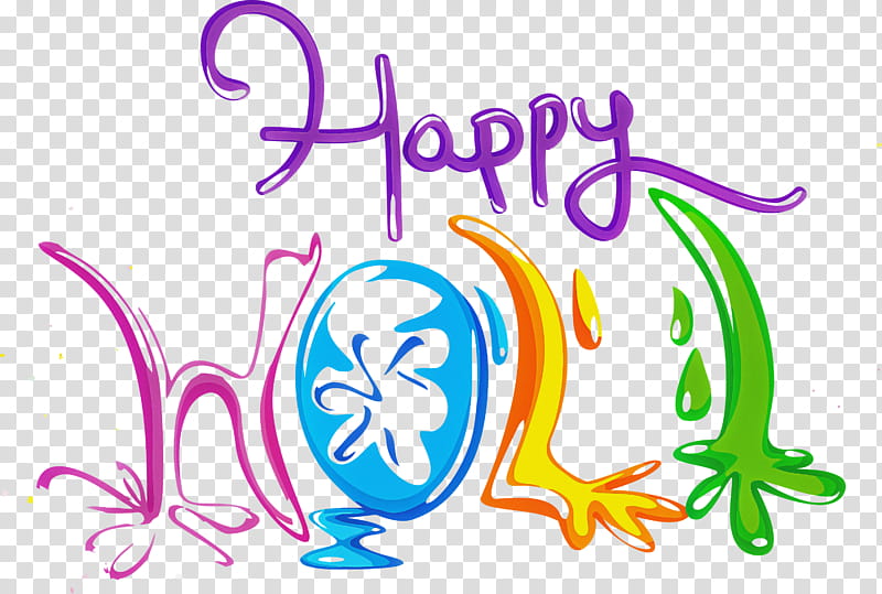 happy Holi holi colorful, Festival, Text, Purple, Line, Calligraphy transparent background PNG clipart