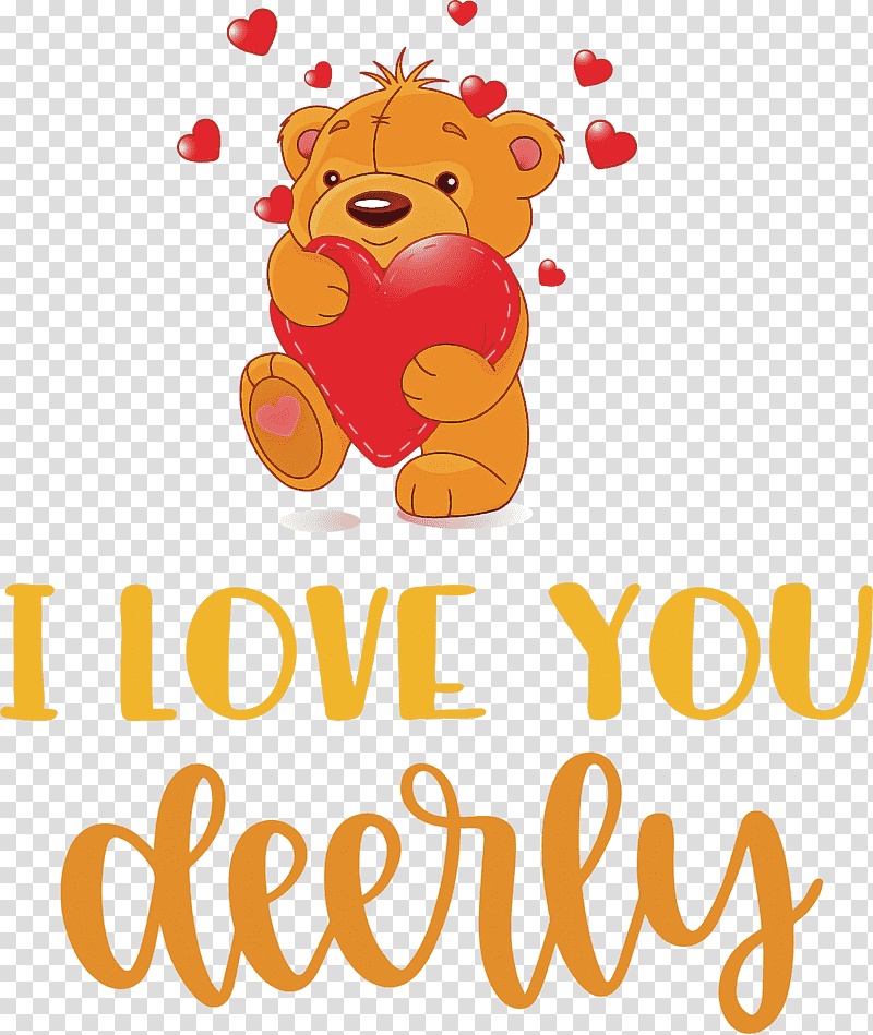 I Love You Deerly Valentines day quotes Valentines day message, Teddy Bear, Bears, Cartoon, Cuteness, Meter, Flower transparent background PNG clipart