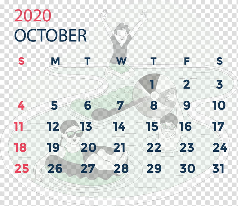 October 2020 Calendar October 2020 Printable Calendar, Angle, Line, Point, Area, Meter transparent background PNG clipart