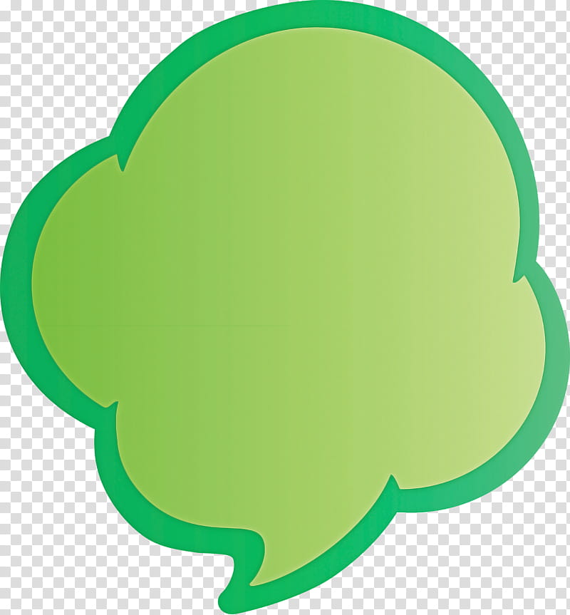 thought bubble Speech balloon, Green, Leaf, Yellow, Plant, Symbol transparent background PNG clipart