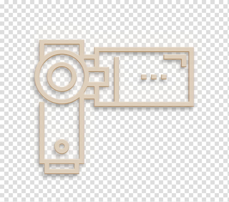 Video Camera icon Videocamera icon, Text, Wall Plate, Rectangle transparent background PNG clipart