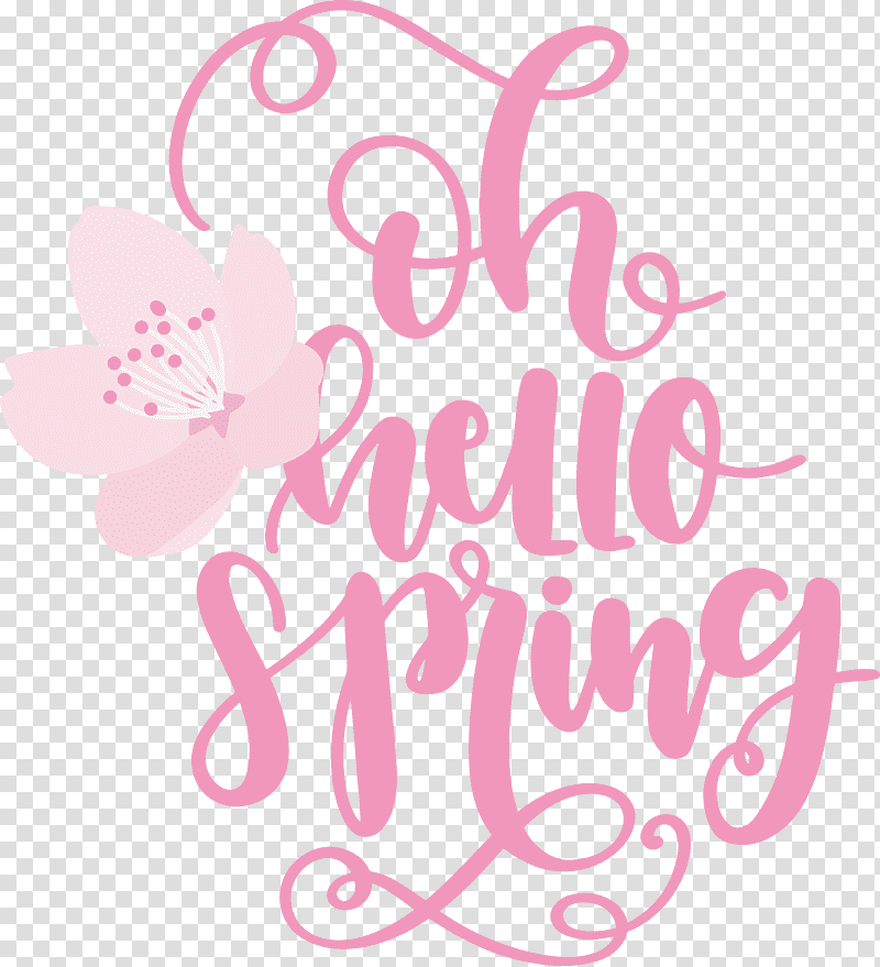 Hello Spring Oh Hello Spring Spring, Spring
, Logo, Floral Design, Petal, Lilac M, Meter transparent background PNG clipart