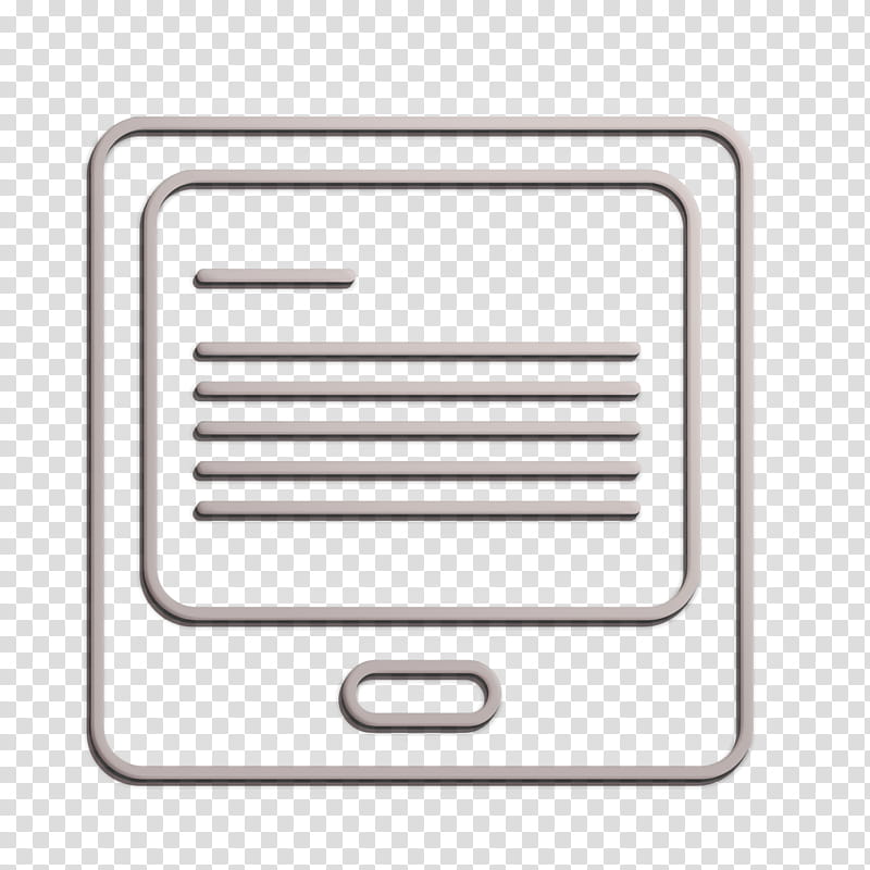 device icon display icon e-read icon, Eread Icon, Screen Icon, Tablet Icon, Line, Meter transparent background PNG clipart