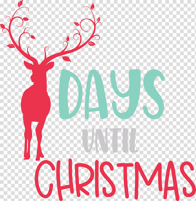 Days Until Christmas Christmas Xmas, Christmas , Reindeer, Logo, Meter, Line, Behavior transparent background PNG clipart