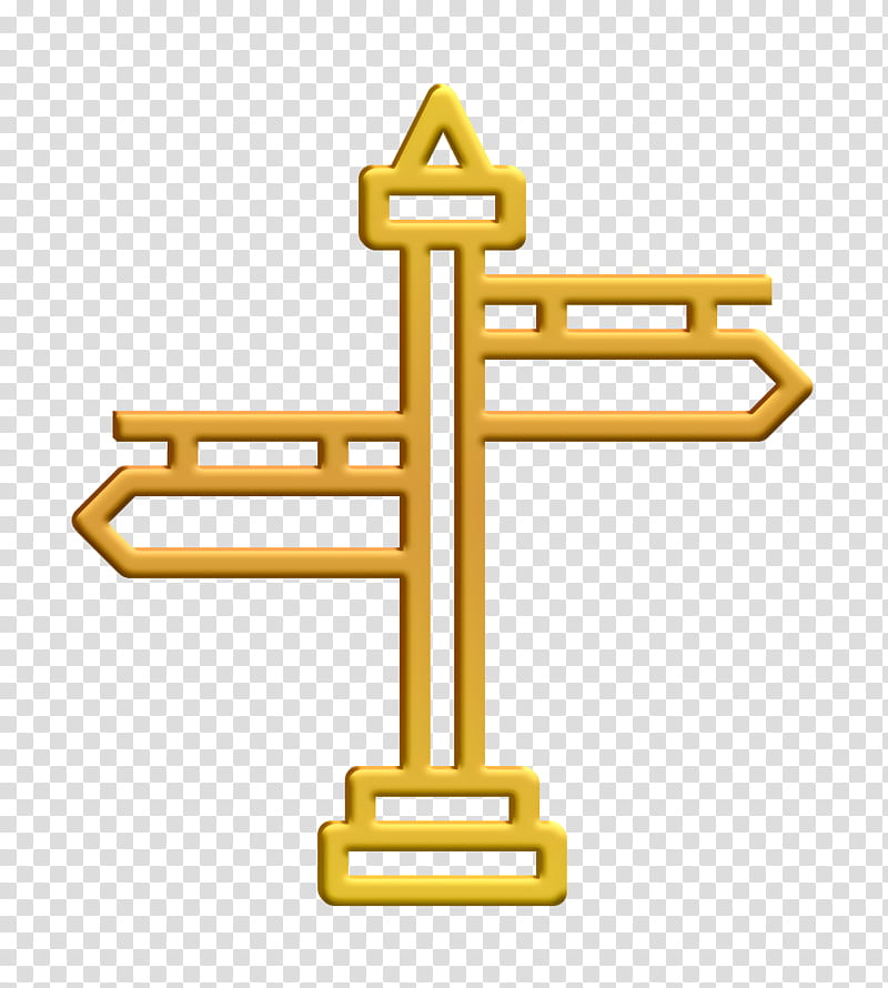 Signpost icon Navigation and Maps icon, Line, Symbol, Cross transparent background PNG clipart