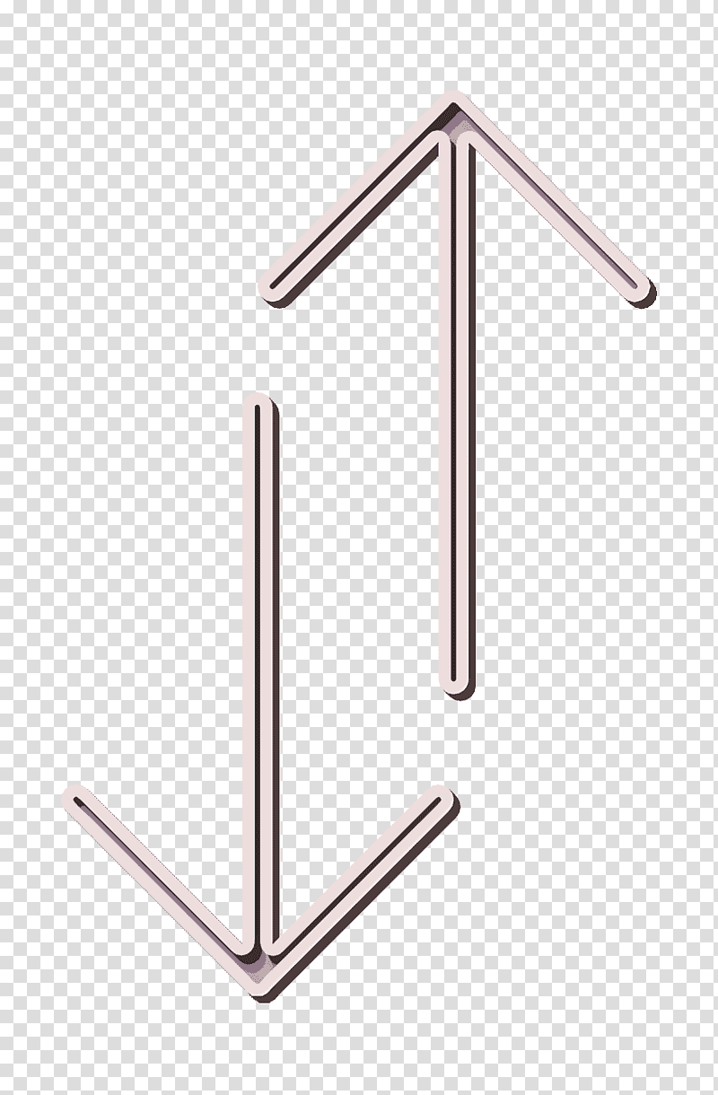 Vertical icon Arrow icon Sort icon, Angle, Triangle, Line, Meter, Jewellery, Ersa Replacement Heater transparent background PNG clipart