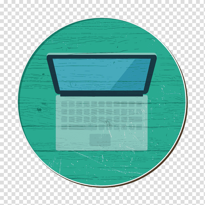 Laptop icon Modern Education icon, Aqua M, Green, Meter, Microsoft Azure transparent background PNG clipart