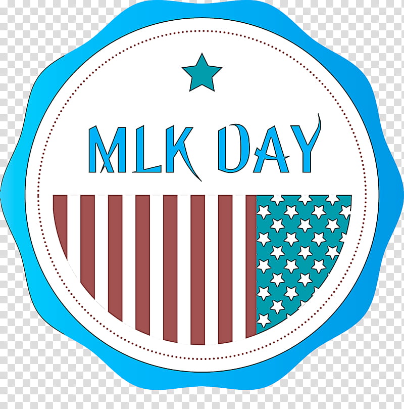 MLK Day Martin Luther King Jr. Day, Martin Luther King Jr Day, Turquoise, Aqua, Logo transparent background PNG clipart