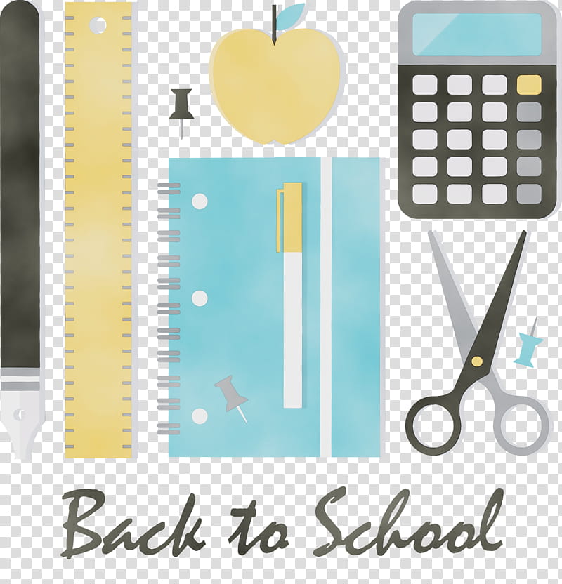 flat design icon drawing, Welcome Back To School, Watercolor, Paint, Wet Ink transparent background PNG clipart