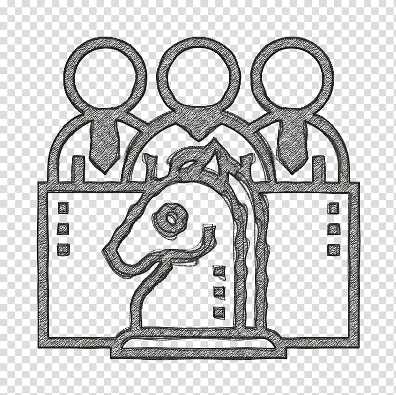 Business Management icon Corporate strategy icon, Line Art, Padlock, Black White M, Angle, Area, Bowline, Hm transparent background PNG clipart