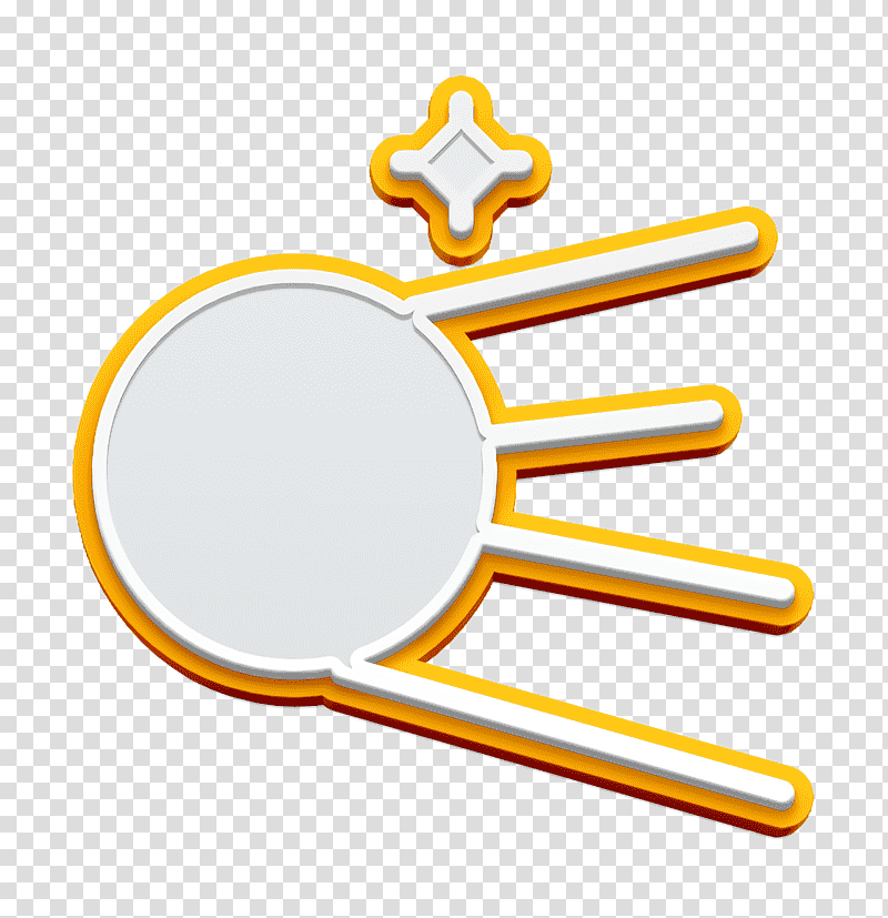 Sputnik icon Space icon, Symbol, Chemical Symbol, Yellow, Line, Meter, Science transparent background PNG clipart