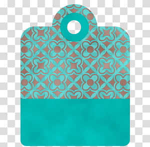 pattern turquoise, Blank Printable Tag, Blank Gift Printable Tag, Watercolor, Paint, Wet Ink transparent background PNG clipart thumbnail