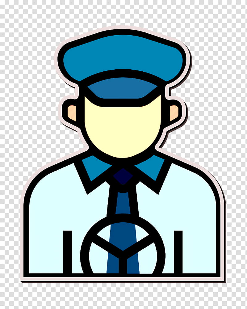 Taxi driver icon Professions and jobs icon Jobs and Occupations icon, Line transparent background PNG clipart