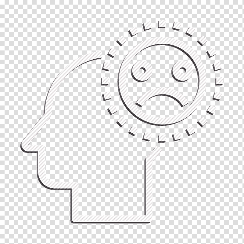 Head icon Sad icon Personal thinking icon, Master Lock, Padlock, Landing Page, Door, Combination Lock transparent background PNG clipart