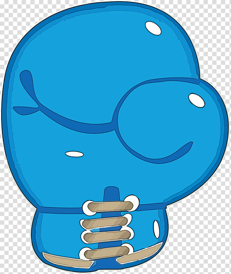 boxing glove Boxing Day, Blue, Cartoon transparent background PNG clipart