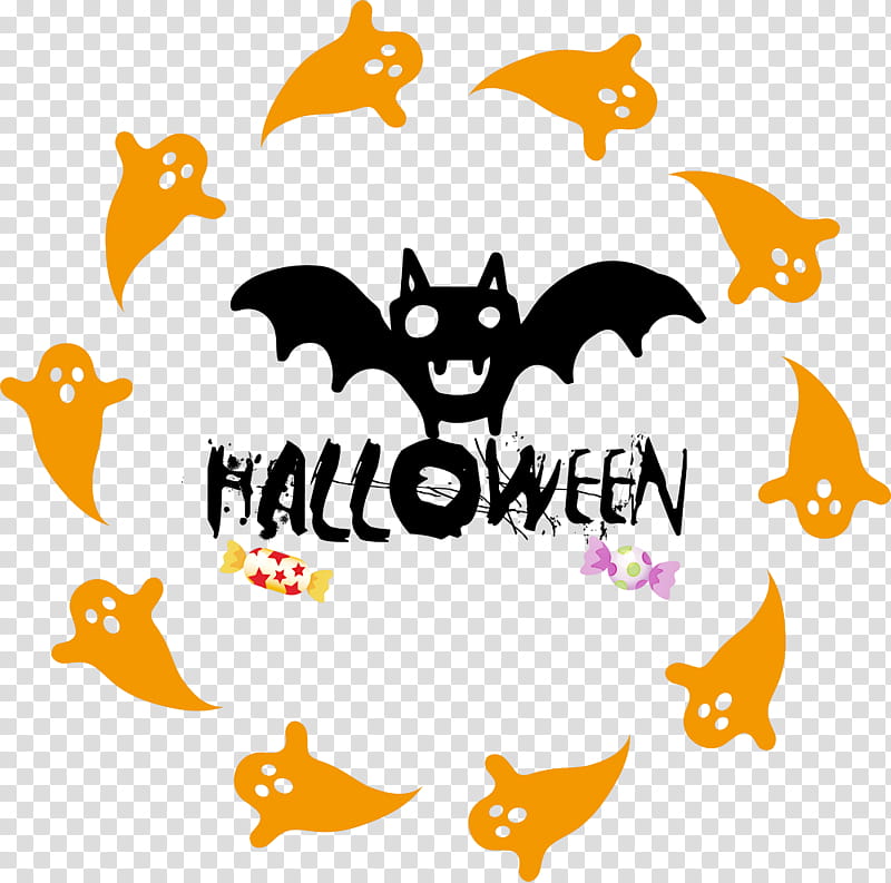 Happy Halloween, Logo, Yellow, Line, Meter, Science, Geometry, Biology transparent background PNG clipart