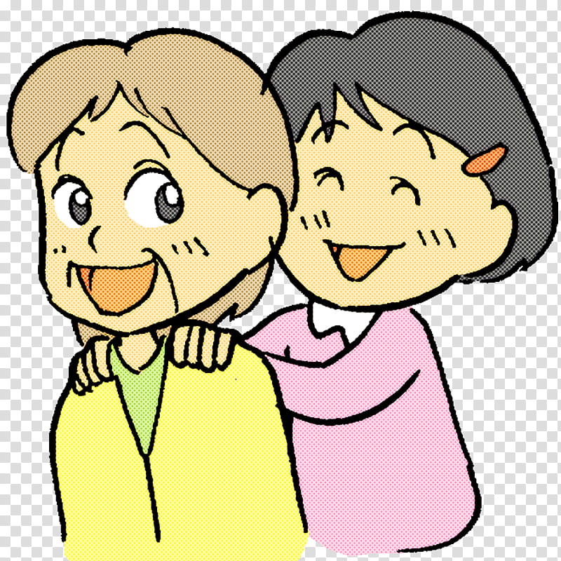 hug friendship cartoon free hugs campaign laughter, Grandparents Cartoon, Old People Cartoon, Drawing, Happiness, Kiss, Line Art, Human transparent background PNG clipart