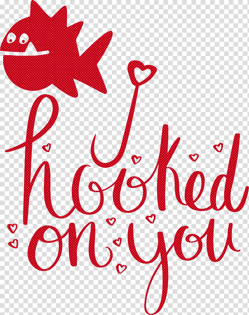 Fishing hooked on you, Logo, Calligraphy, Flower, Petal, Line, Meter transparent background PNG clipart