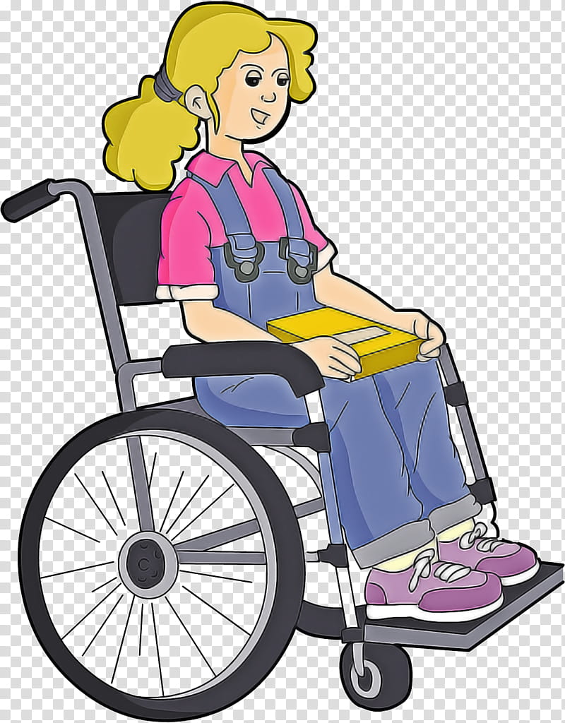 cartoon drawing silhouette heavy duty wheel wheelchair, Cartoon, Sitting, Motorized Wheelchair, Bicycle, Wheelchair Bicycle transparent background PNG clipart