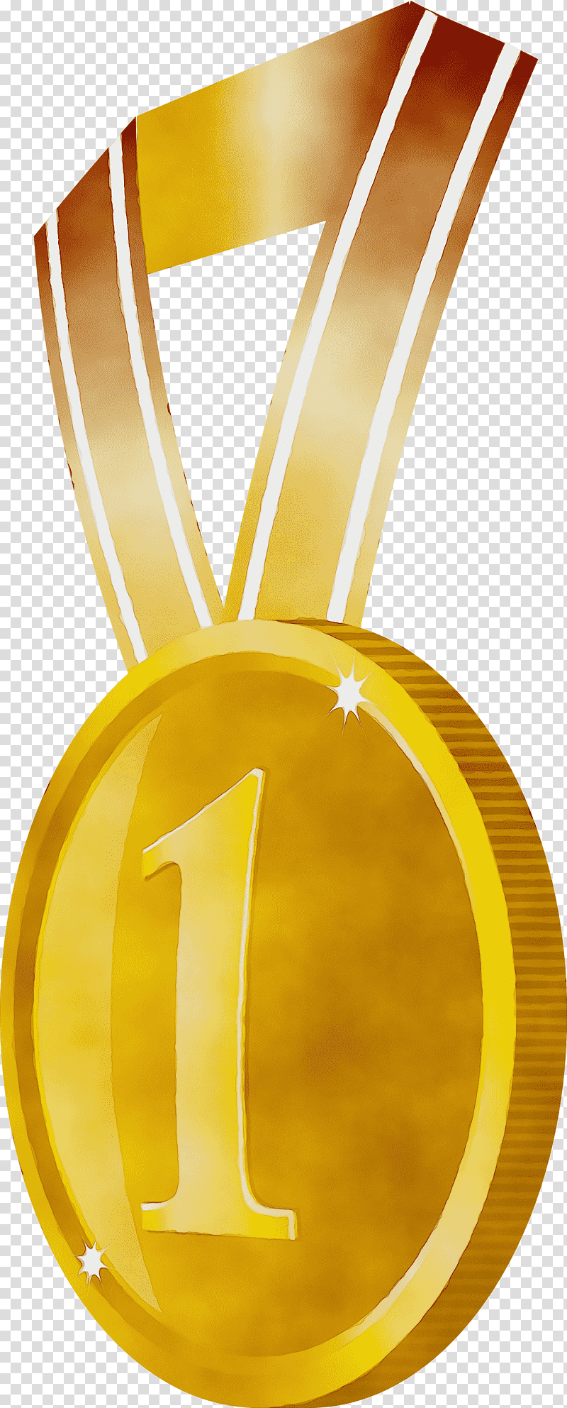 Gold medal, Gold Badge, No 1 Badge, Award Gold Badge, Watercolor, Paint, Wet Ink transparent background PNG clipart