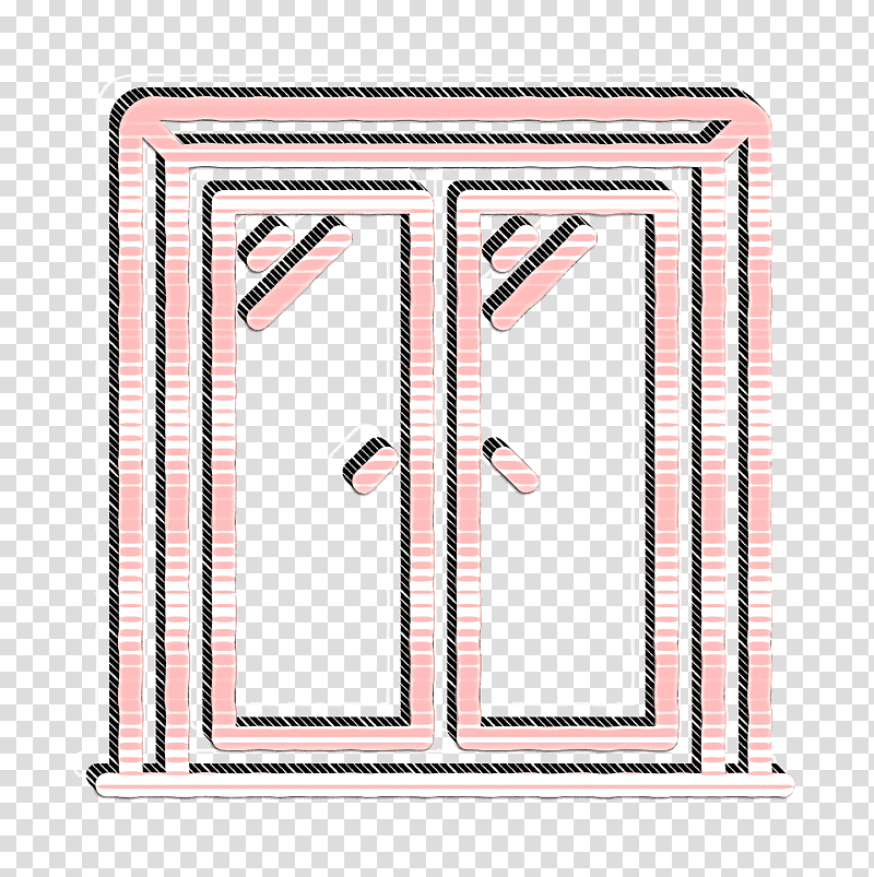 Window icon Architectural Doors icon Doors icon, Line, Meter, Number, Geometry, Mathematics transparent background PNG clipart