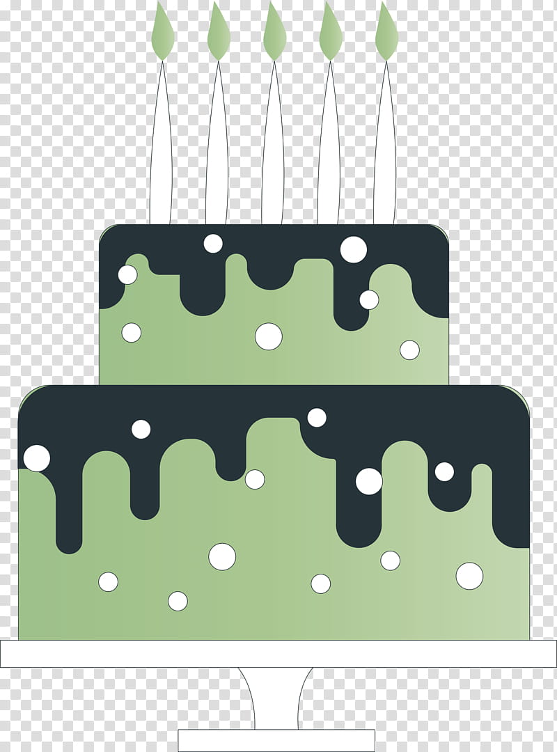 Birthday Cake, Green, Rectangle, Cartoon, Meter transparent background PNG clipart