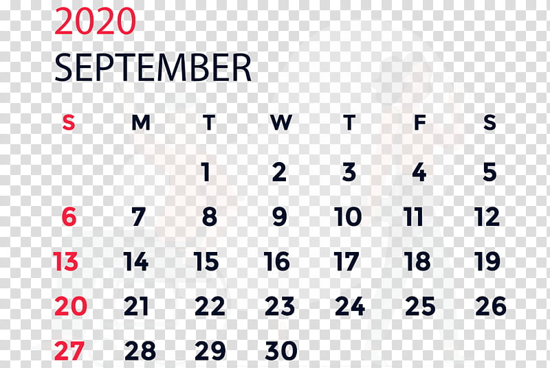 September 2020 Calendar September 2020 Printable Calendar, Angle, Line, Point, Meter, Calendar System, January transparent background PNG clipart
