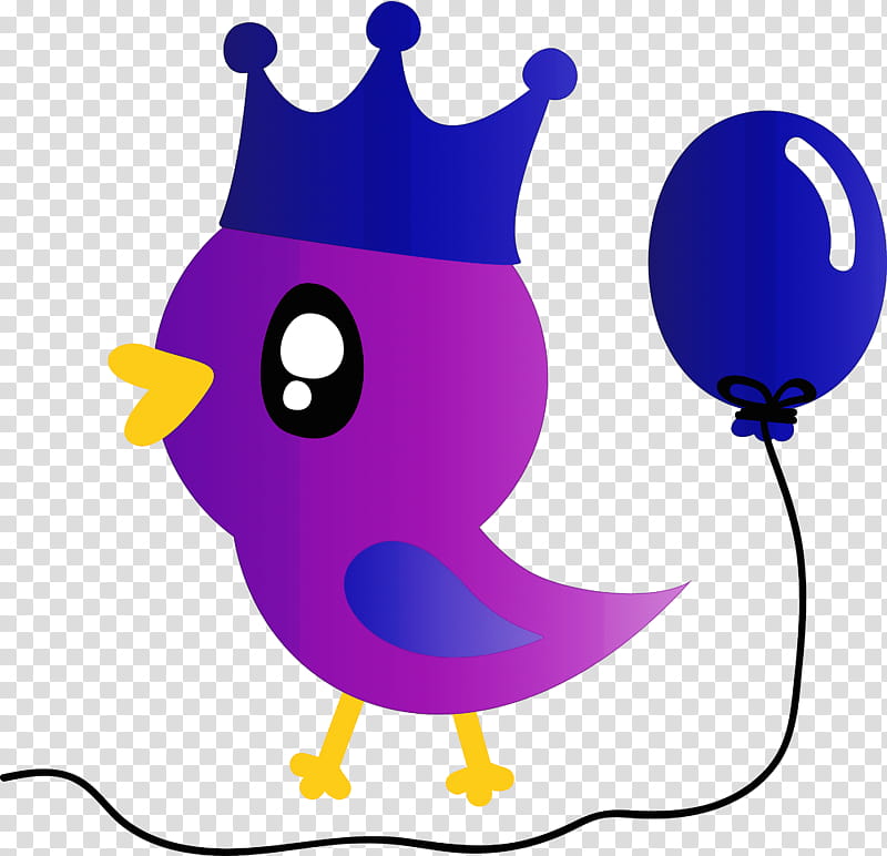 violet purple cartoon line beak, Cute Bird, Cartoon Bird transparent background PNG clipart