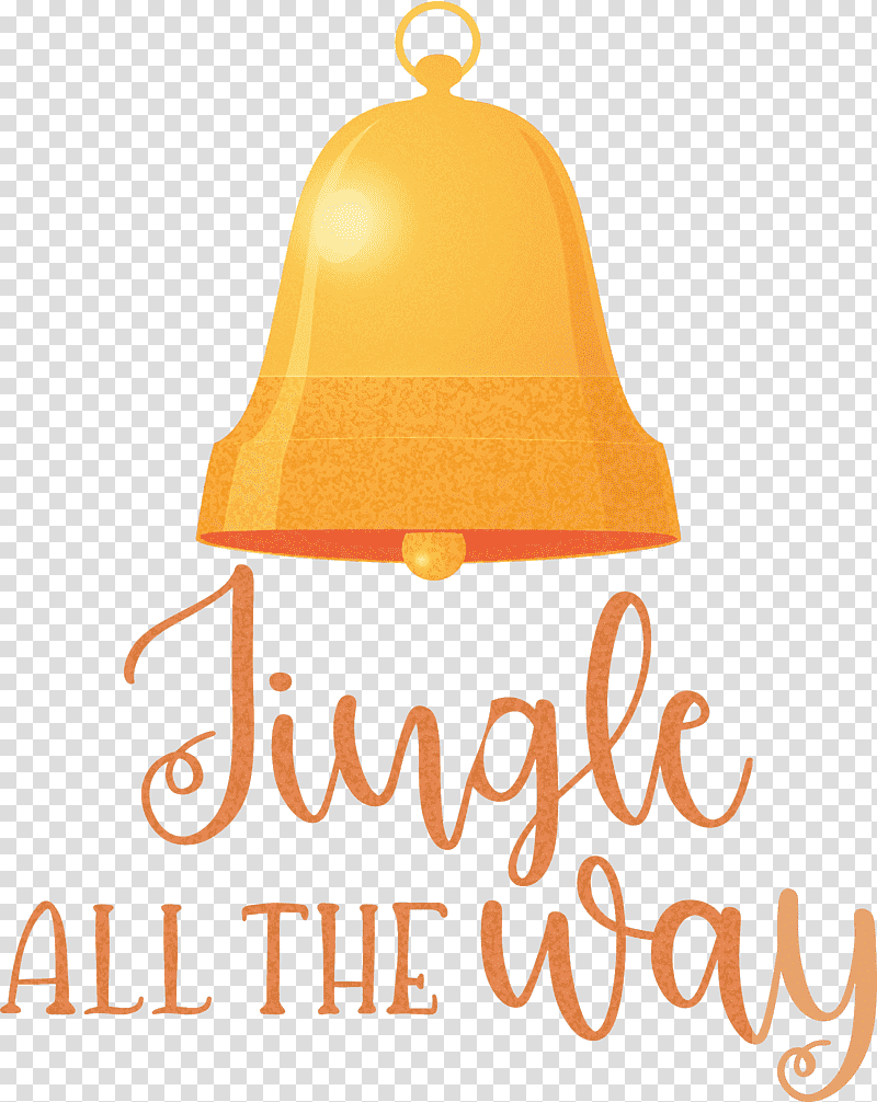 Jingle All The Way Jingle Christmas, Christmas , Yellow, Meter transparent background PNG clipart