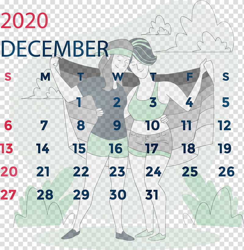 New Year, December 2020 Printable Calendar, December 2020 Calendar, Watercolor, Paint, Wet Ink, Quotation Mark, Apostrophe transparent background PNG clipart