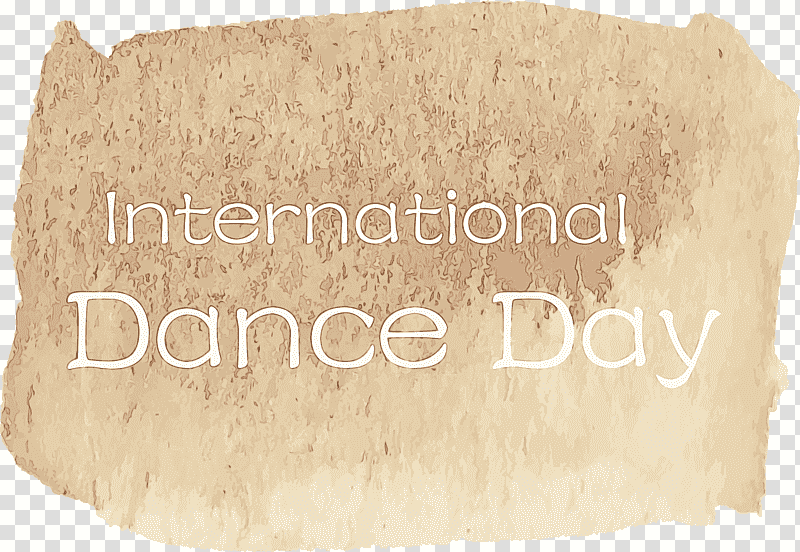 meter beige font, International Dance Day, Watercolor, Paint, Wet Ink transparent background PNG clipart