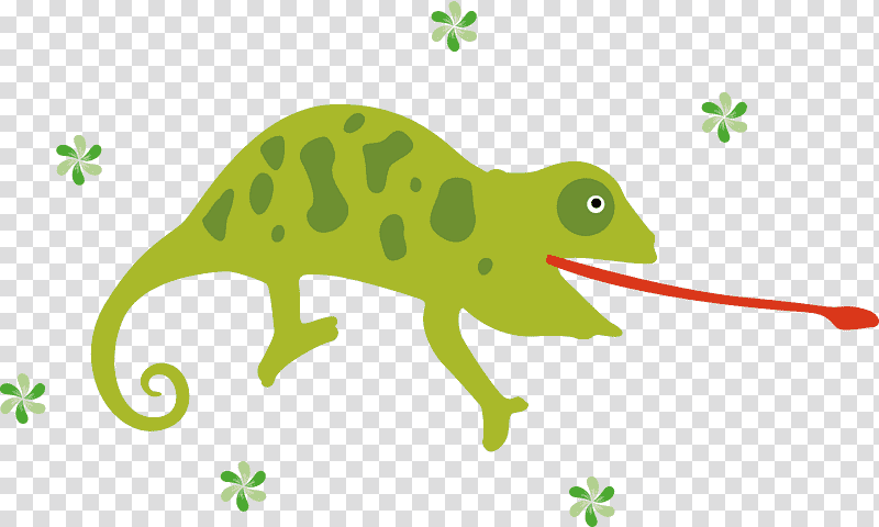 Chameleon, Frogs, Lizards, Cartoon, Green, Tail, Dinosaur transparent background PNG clipart