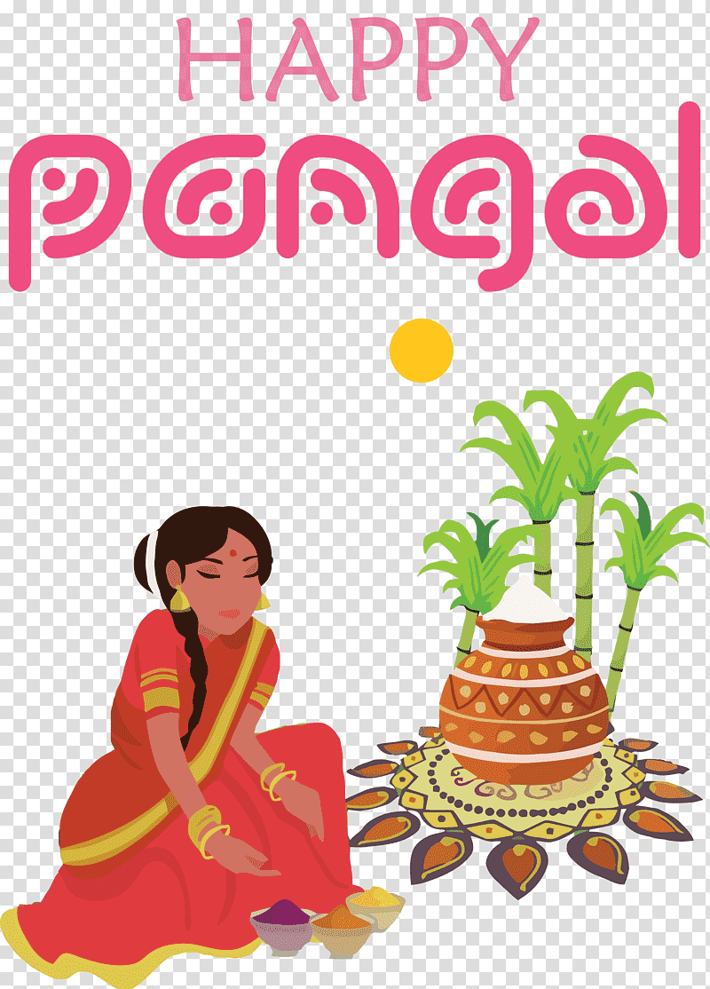 Pongal Happy Pongal, Makar Sankranti, Tamil Cuisine, Bhogi, Lohri, Mattu Pongal, Rangoli transparent background PNG clipart
