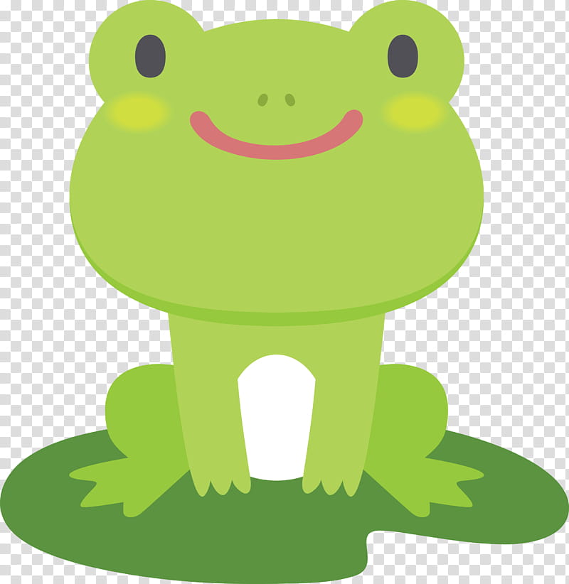 green frog cartoon true frog toad, Tree Frog transparent background PNG clipart