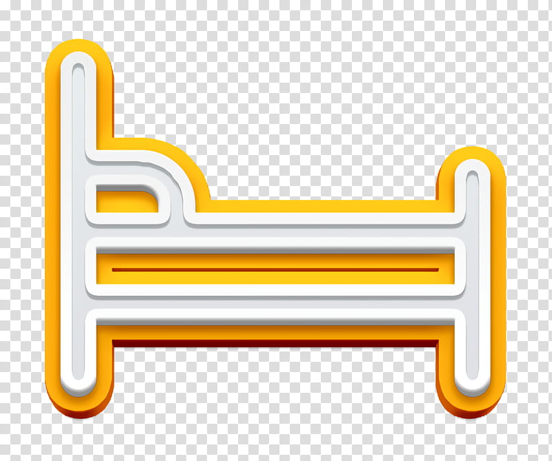 Furniture icon Bed icon, Angle, Line, Yellow, Meter, Area transparent background PNG clipart