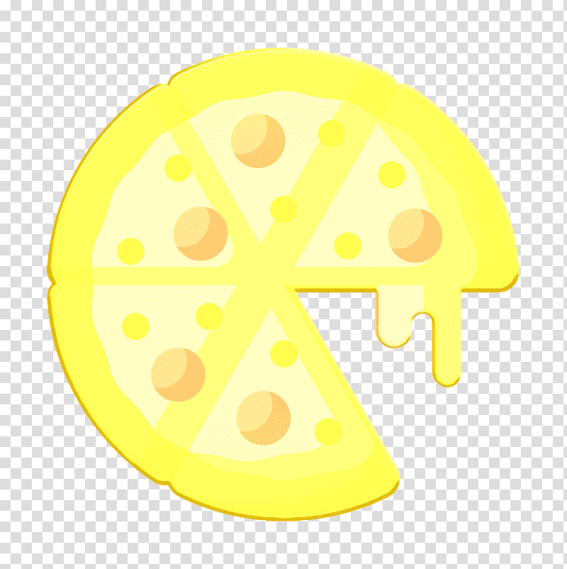 Party icon Pizza icon, Logo, Symbol, Yellow, Meter transparent background PNG clipart