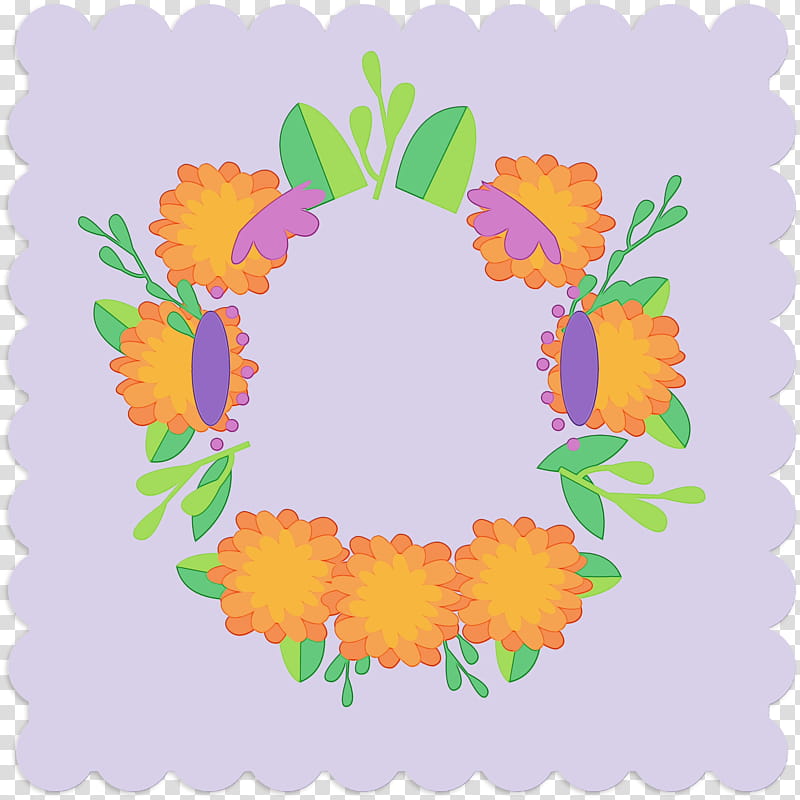 Floral design, Mexican Elements, Watercolor, Paint, Wet Ink, Frame, Circle, Yellow transparent background PNG clipart