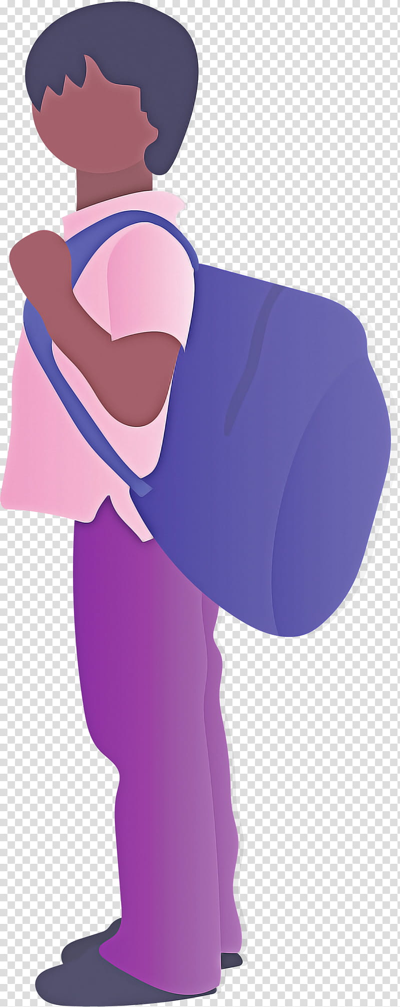 student boy girl, Back To School, Violet, Purple, Shoulder, Electric Blue, Headgear, Costume transparent background PNG clipart
