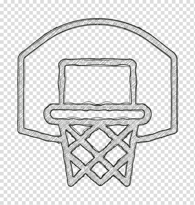 Sport icon Basketball icon, Line Art, Angle, Symbol, Black, Fashion, Geometry transparent background PNG clipart